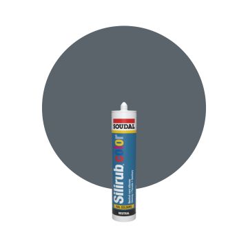 Soudal Silirub Color - RAL 7011 Gris fer