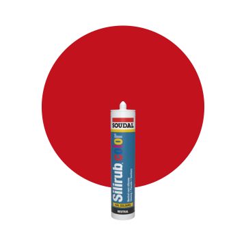 Soudal Silirub Color - RAL 3020 Rouge signalisation