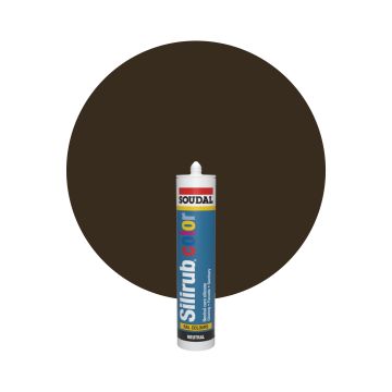 Soudal Silirub Color - RAL 8014 Brun sépia
