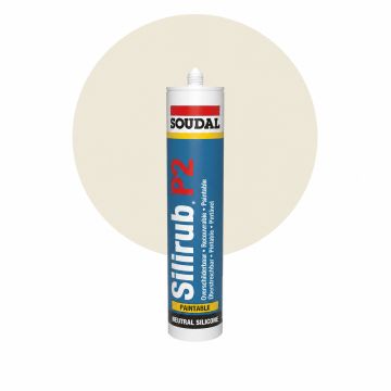 Soudal Silirub P2 - RAL 9001 Blanc crème