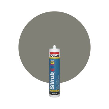 Soudal Silirub Color - RAL 7023 Gris béton
