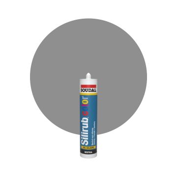 Soudal Silirub Color - RAL 9007 Aluminium gris