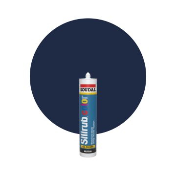Soudal Silirub Color - RAL 5011 Bleu acier
