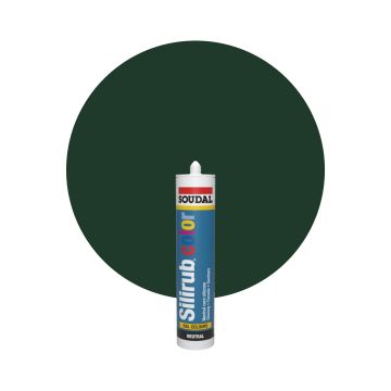Soudal Silirub Color - RAL 6005 Vert mousse
