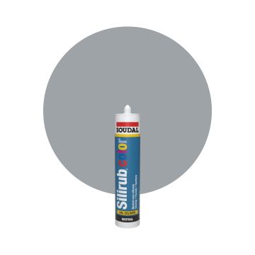 Soudal Silirub Color - RAL 7040 Gris fenêtre