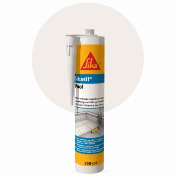Sikasil Pool Blanc Mastic Silicone 300ml