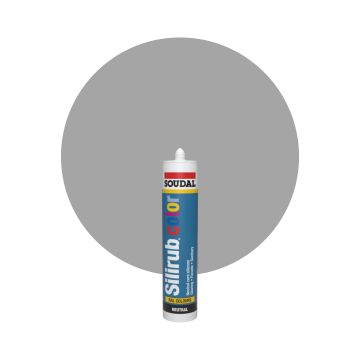 Soudal Silirub Color - RAL 9006 Aluminium blanc