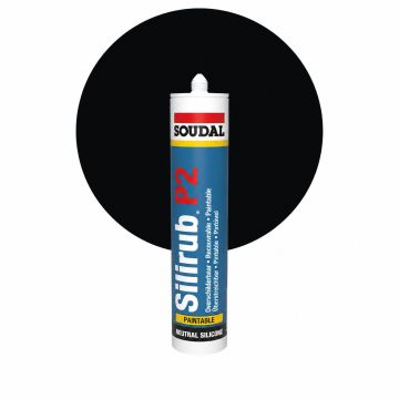 Soudal Silirub P2 Noir 310ml