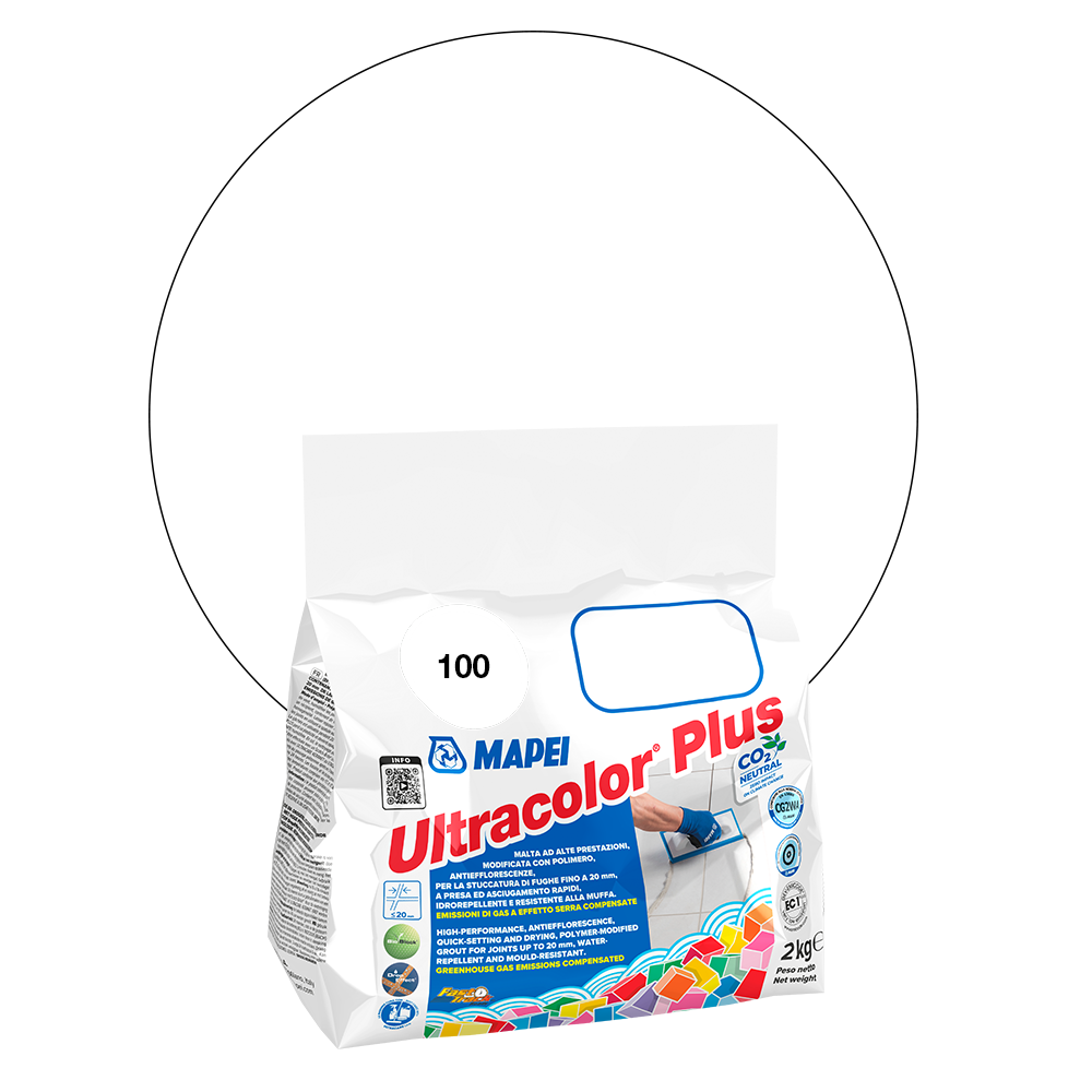 Mapei Ultracolor Plus - 100 Blanc - 2 kg main product photo
